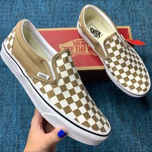 Brown Vans Classic Slip On Bronze Vans Shoes Vans Classic Slip On